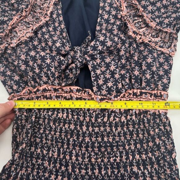 Sea New York Jasper Border Puff Sleeve Jumpsuit Romper in Marine - Picture 10 of 11